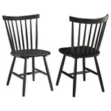 Hollyoak Windsor Spindle Back Dining Side Chairs Black (Set of 2) by Coaster at Eve Furniture