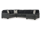 Hollyview Shadow 3-Piece Sectional with Chaise by Ashley at Eve Furniture