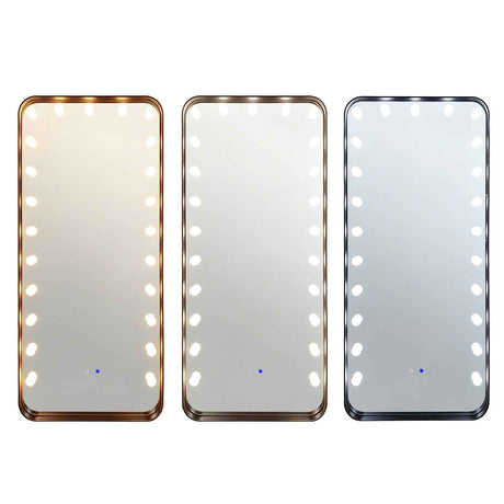 Hollywood 2 Black Floor Mirror by New Era Innovations at Eve Furniture