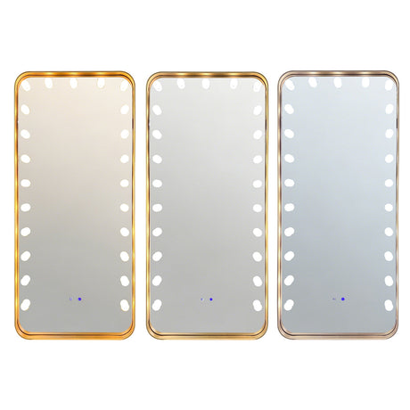 Hollywood 2 Gold Floor Mirror by New Era Innovations at Eve Furniture