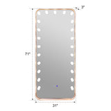 Hollywood 2 Silver Floor Mirror by New Era Innovations at Eve Furniture