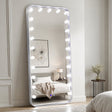 Hollywood 2 Silver Floor Mirror by New Era Innovations at Eve Furniture