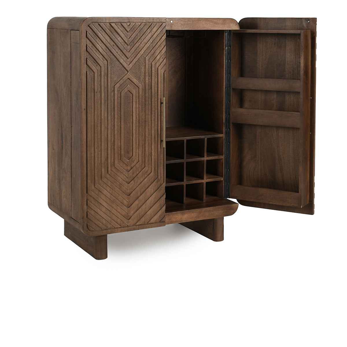 Holmes Artisan Brown Bar Cabinet by Classic Home at Eve Furniture