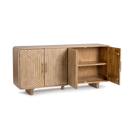 Holmes Dune Clay 4 Door Buffet by Classic Home at Eve Furniture