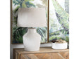 Holmes White Table Lamp by Crestview at Eve Furniture