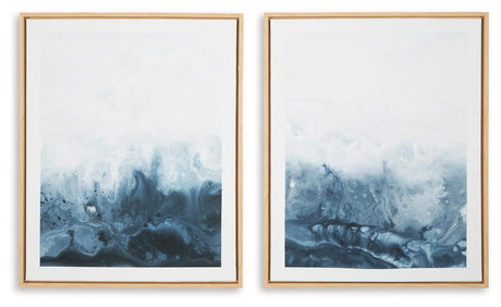 Holport Blue/White Wall Art by Ashley at Eve Furniture