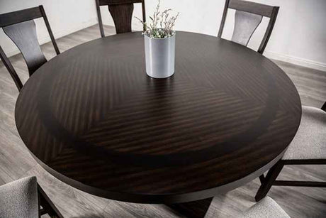 Holsworthy Espresso 5-Piece Dining Room Set by Furniture of America at Eve Furniture