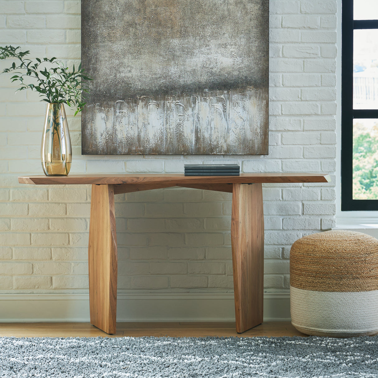 Holward Natural Console Sofa Table