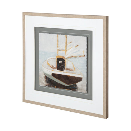 Home for the Night by Mercana Studio a Hand Embellished Textured Framed Art Print Matted under Glass by Mercana at Eve Furniture