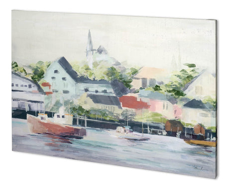 Home Port I by Mercana Studio a Hand Embellished Textured Canvas by Mercana at Eve Furniture