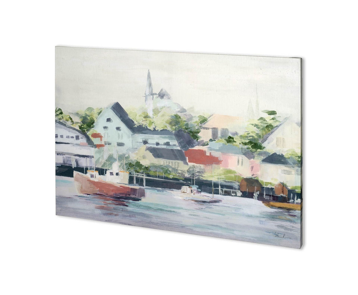 Home Port I by Mercana Studio a Hand Embellished Textured Canvas by Mercana at Eve Furniture