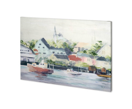 Home Port I by Mercana Studio a Hand Embellished Textured Canvas by Mercana at Eve Furniture