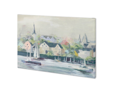Home Port II by Mercana Studio a Hand Embellished Textured Canvas by Mercana at Eve Furniture