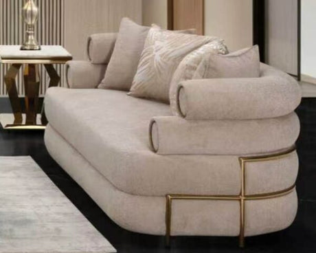 Homey Design Beige HD-3175 3PC Sofa Set by Homey Design at Eve Furniture