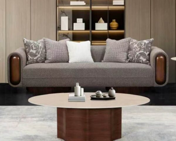 Homey Design Grey HD-ST1032 Sofa by Homey Design at Eve Furniture
