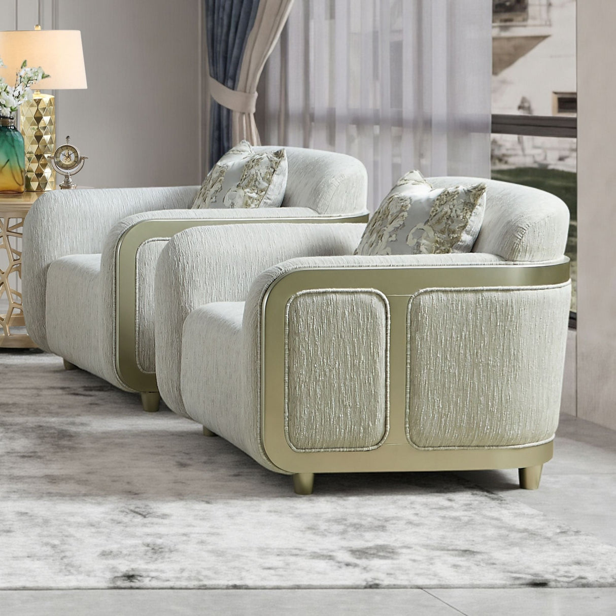 Homey Design HD-1068 3-Piece Sofa Set (Special Order)