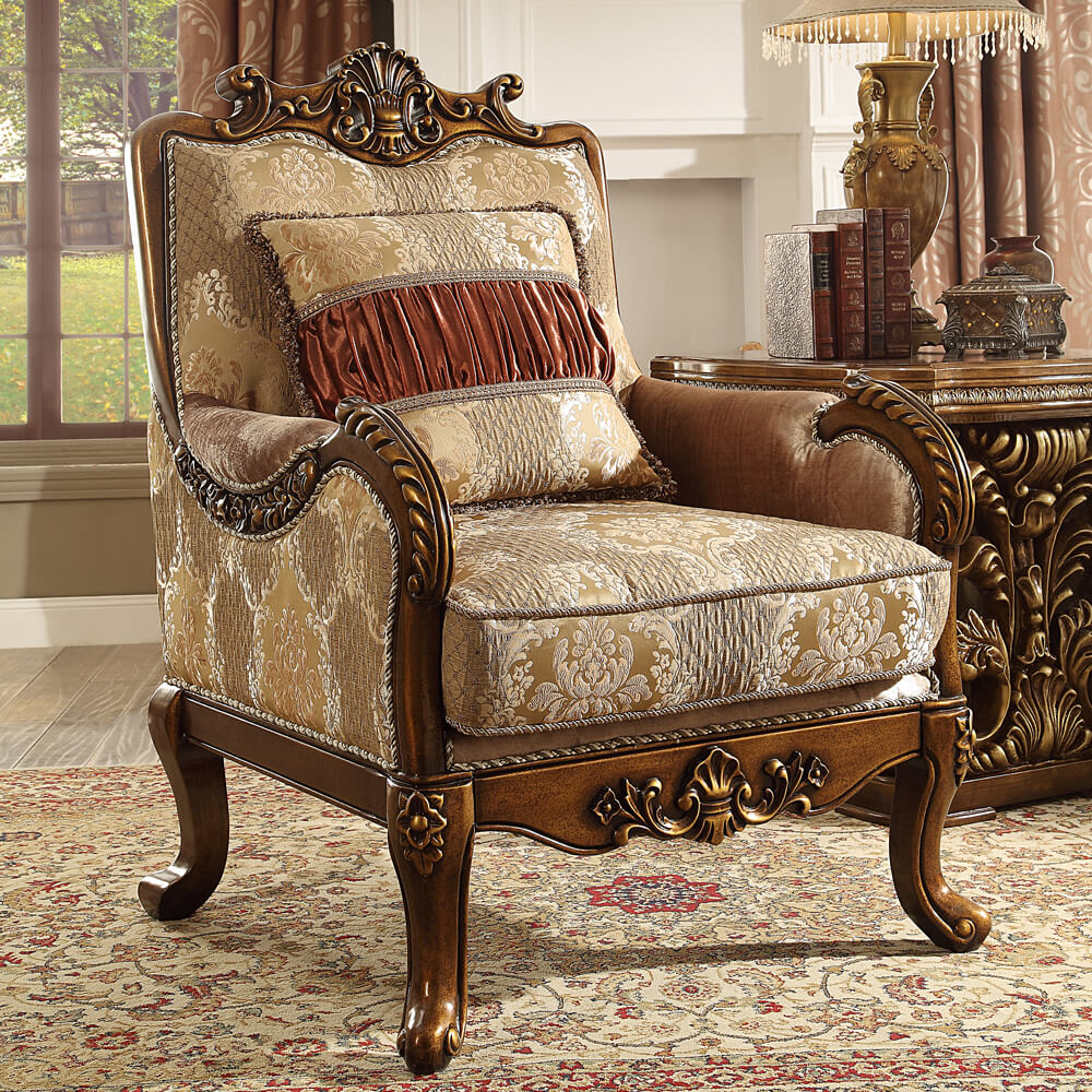 Homey Design HD-1601 Antique Gold 3-Piece Set by Homey Design at Eve Furniture