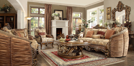Homey Design HD-1601 Antique Gold 3-Piece Set by Homey Design at Eve Furniture