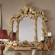 Homey Design HD-1801 Metallic Antique Gold Mirror by Homey Design at Eve Furniture