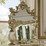 Homey Design HD-1812 Champagne Buffet by Homey Design at Eve Furniture