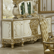 Homey Design HD-1812 Champagne Buffet by Homey Design at Eve Furniture