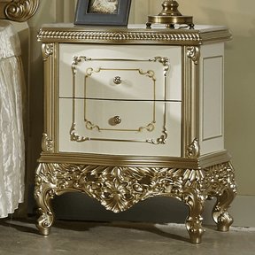 Homey Design HD-1812 Champagne Nightstand by Homey Design at Eve Furniture