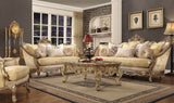 Homey Design HD-2626 Metallic Bright Gold 3-Piece Set by Homey Design at Eve Furniture