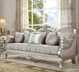 Homey Design HD-2662 Metallic Silver Sofa by Homey Design at Eve Furniture