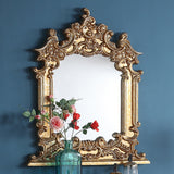 Homey Design HD-328G Marbled Gold Mirror by Homey Design at Eve Furniture