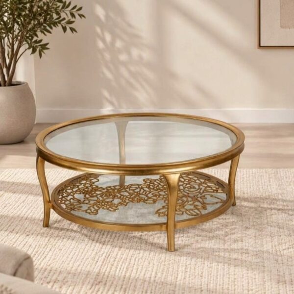 Homey Design HD-6119 Gold Coffee Table