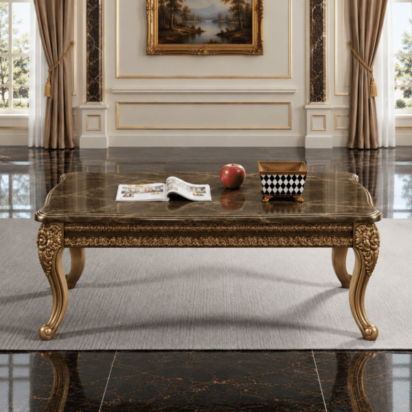 Homey Design HD-6120 Bronze End Table