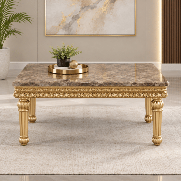 Homey Design HD-6121 Gold End Table