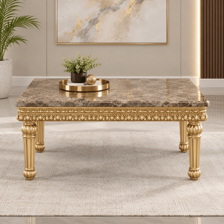 Homey Design HD-6121 Gold End Table by Homey Design at Eve Furniture