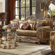 Homey Design HD-622 Antique Brown Sofa by Homey Design at Eve Furniture