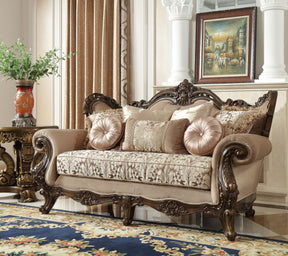Homey Design HD-6935 Perfect Brown Loveseat by Homey Design at Eve Furniture