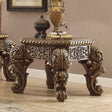Homey Design HD-8011 Antique Gold Perfect Brown End Table by Homey Design at Eve Furniture