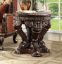 Homey Design HD-8017 Brown Metallic Silver End Table by Homey Design at Eve Furniture