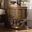 Homey Design HD-8018 Perfect Brown Nightstand by Homey Design at Eve Furniture