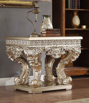 Homey Design HD-8022 Champagne Gold End Table by Homey Design at Eve Furniture