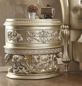 Homey Design HD-8022 Champagne Gold Nightstand by Homey Design at Eve Furniture