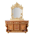 Homey Design HD-8024 Cherry Metallic Gold Buffet by Homey Design at Eve Furniture