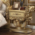 Homey Design HD-8086 Metallic Gold Nightstand by Homey Design at Eve Furniture