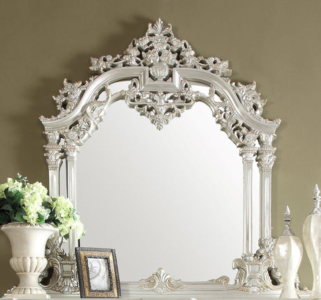Homey Design HD-8088 Metallic Silver Gold Highlights Mirror by Homey Design at Eve Furniture