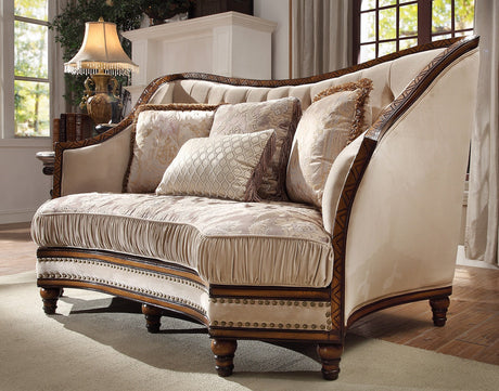Homey Design HD-823 Dark Oak Loveseat by Homey Design at Eve Furniture