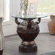 Homey Design HD-8908C Cherry End Table by Homey Design at Eve Furniture