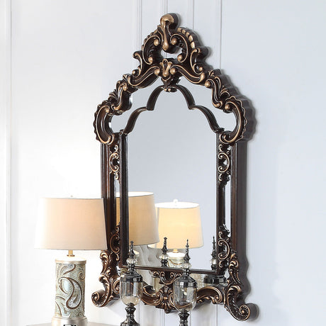 Homey Design HD-8908C Cherry Mirror by Homey Design at Eve Furniture