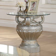 Homey Design HD-8908S Silver End Table by Homey Design at Eve Furniture
