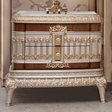 Homey Design HD-9021 Antique Ivory Cherry Gold Trim Nightstand by Homey Design at Eve Furniture