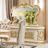 Homey Design HD-903 Cream & Gold Buffet by Homey Design at Eve Furniture