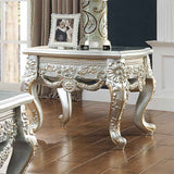Homey Design HD-905 Belle Silver Gold Highlight End Table by Homey Design at Eve Furniture